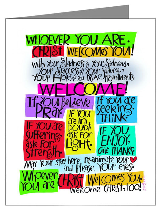 Welcome Prayer - Note Card by Br. Mickey McGrath, OSFS - Trinity Stores