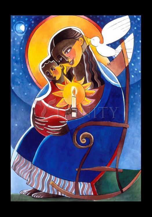 Mary, Seat of Wisdom - Holy Card by Br. Mickey McGrath, OSFS - Trinity Stores