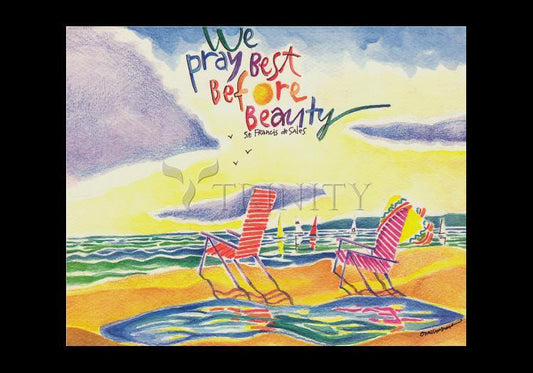 We Pray Best Before Beauty - Holy Card by Br. Mickey McGrath, OSFS - Trinity Stores