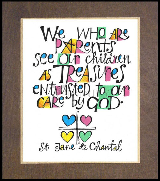 We Who Are Parents - Wood Plaque Premium by Br. Mickey McGrath, OSFS - Trinity Stores