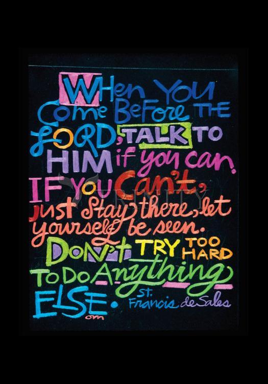 When You Come Before the Lord - Holy Card by Br. Mickey McGrath, OSFS - Trinity Stores