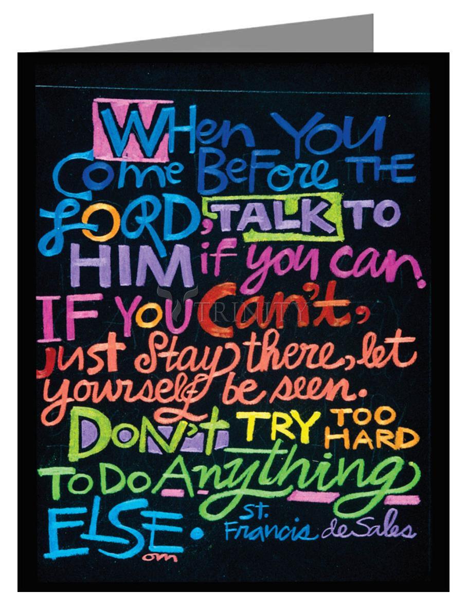 When You Come Before the Lord - Note Card Custom Text by Br. Mickey McGrath, OSFS - Trinity Stores