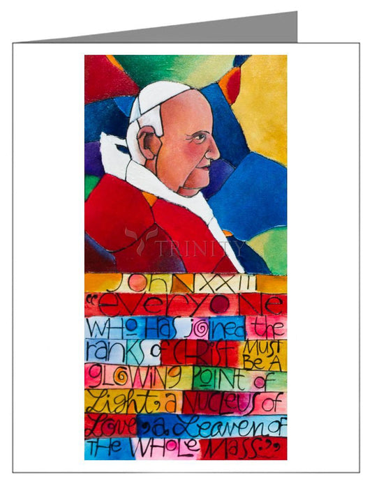 St. John XXIII - Note Card Custom Text by Br. Mickey McGrath, OSFS - Trinity Stores