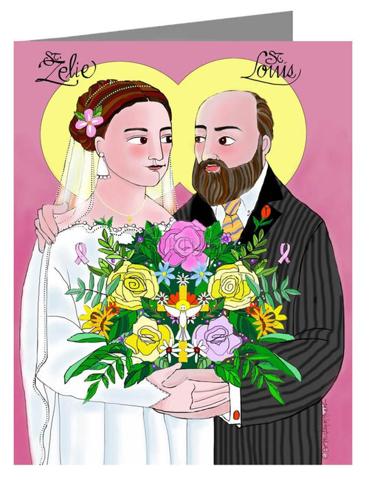 Sts. Louis and Zélie Martin - Note Card by Br. Mickey McGrath, OSFS - Trinity Stores
