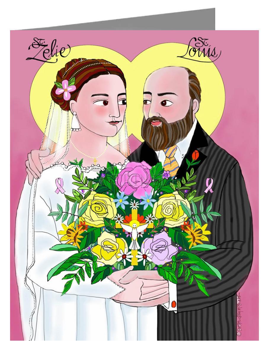 Sts. Louis and Zélie Martin - Note Card Custom Text by Br. Mickey McGrath, OSFS - Trinity Stores