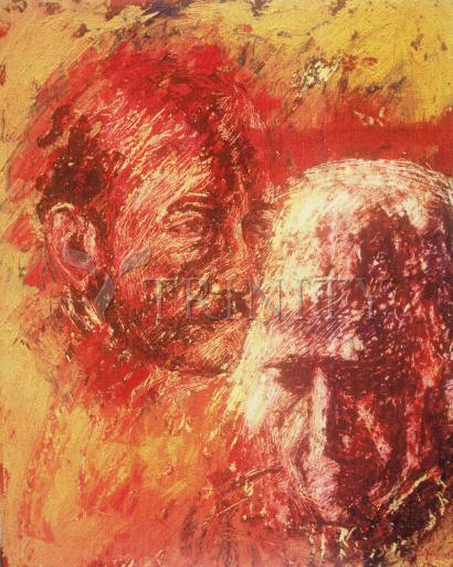 Heart of Ignatius on Mind of Arrupe - Giclee Print by Fr. Bob Gilroy, SJ - Trinity Stores