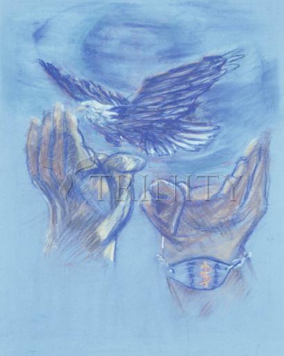 Eagle Flying in Freedom - Giclee Print by Fr. Bob Gilroy, SJ - Trinity Stores