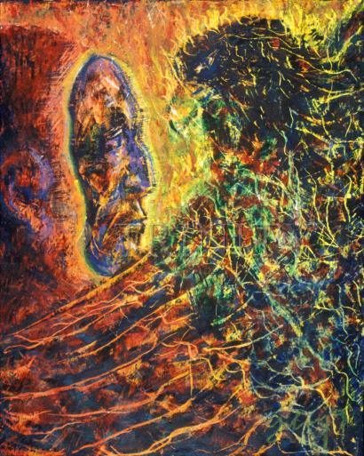 Eagle Lifts A Mask Away - Giclee Print by Fr. Bob Gilroy, SJ - Trinity Stores