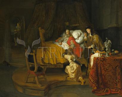 St. Isaac Blessing St. Jacob - Giclee Print by Museum Classics - Trinity Stores