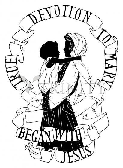 True Devotion to Mary Began With Jesus - Giclee Print by Dan Paulos - Trinity Stores