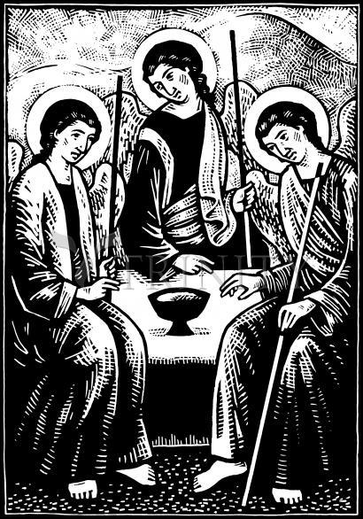 Holy Visitors (After Rublev) - Giclee Print by Julie Lonneman - Trinity Stores