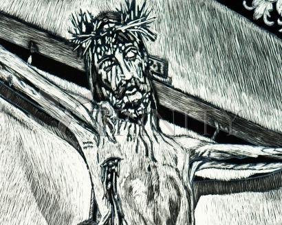 Crucifix, Coricancha Peru: "I Thirst" - Giclee Print by Lewis Williams, OFS - Trinity Stores