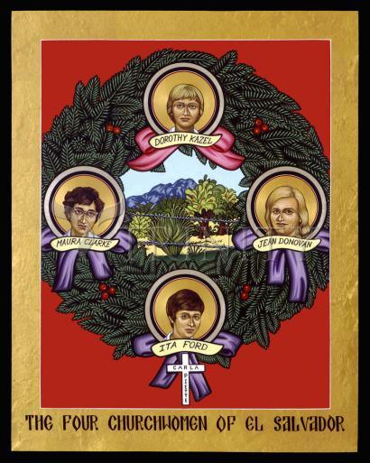 Four Church Women of El Salvador - Giclee Print by Lewis Williams, OFS - Trinity Stores