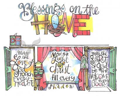 Blessings on the Home - Giclee Print by Br. Mickey McGrath, OSFS - Trinity Stores