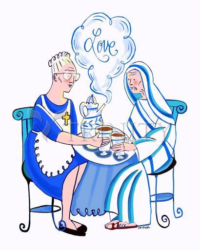 Dorothy Day and St. Teresa of Calcutta - Giclee Print by Br. Mickey McGrath, OSFS - Trinity Stores