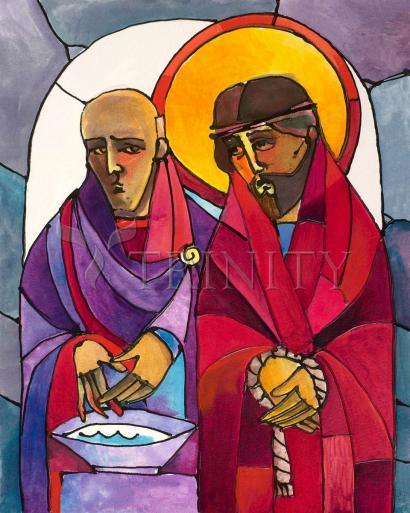 Stations of the Cross - 1 Jesus is Condemned to Death - Giclee Print by Br. Mickey McGrath, OSFS - Trinity Stores