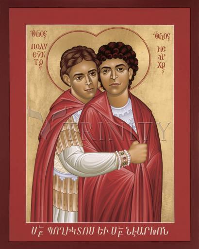 Sts. Polyeuct and Nearchus - Giclee Print by Br. Robert Lentz, OFM - Trinity Stores