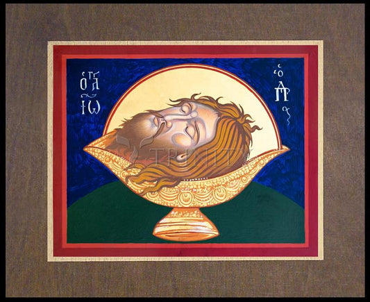 Beheading of St. John the Baptist - Wood Plaque Premium by Robert Gerwing - Trinity Stores