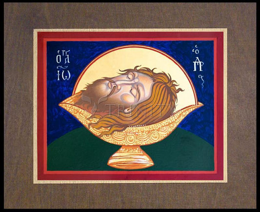 Beheading of St. John the Baptist - Wood Plaque Premium by Robert Gerwing - Trinity Stores