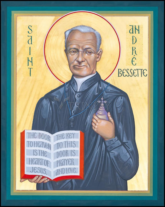 St. André Bessette - Wood Plaque by Robert Gerwing - Trinity Stores