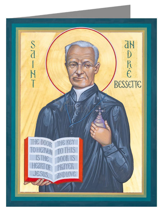 St. André Bessette - Note Card Custom Text by Robert Gerwing - Trinity Stores