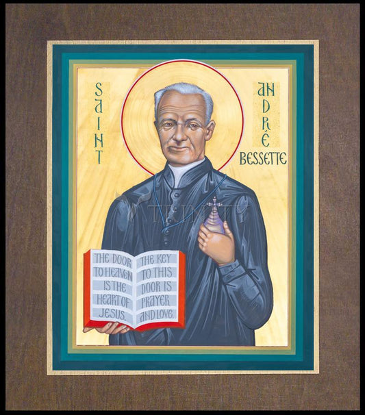 St. André Bessette - Wood Plaque Premium by Robert Gerwing - Trinity Stores