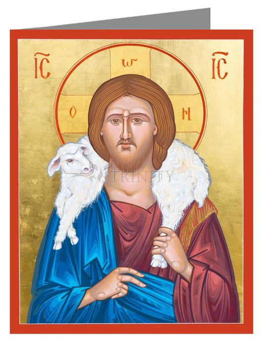 Christ the Good Shepherd - Note Card by Robert Gerwing - Trinity Stores
