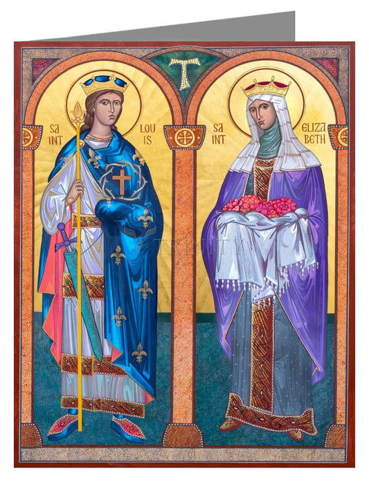 Sts. Elizabeth and Louis - Note Card Custom Text by Robert Gerwing - Trinity Stores