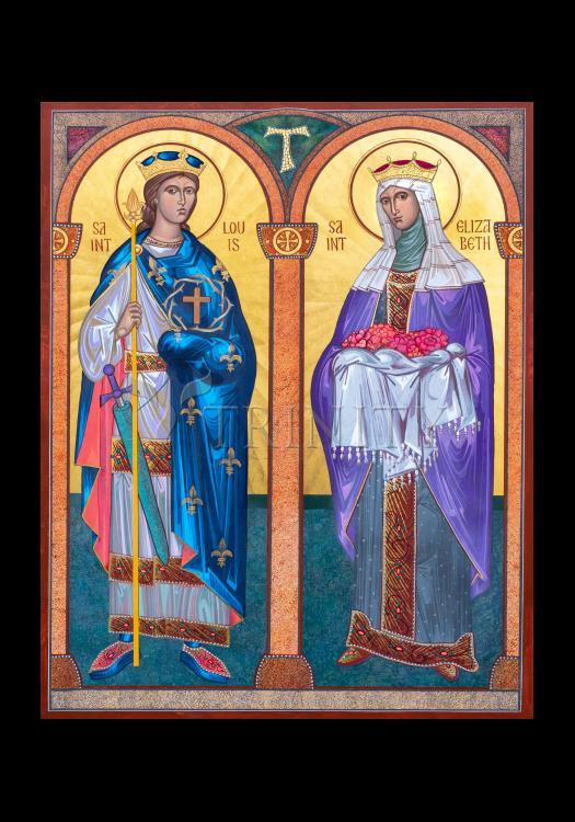 Sts. Elizabeth and Louis - Holy Card by Robert Gerwing - Trinity Stores