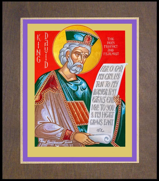 King David - Wood Plaque Premium by Robert Gerwing - Trinity Stores