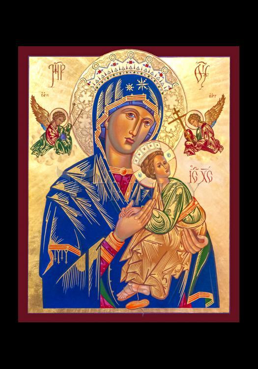 Our Lady of Perpetual Help - Holy Card by Robert Gerwing - Trinity Stores