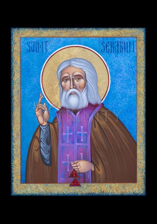 St. Seraphim - Holy Card by Robert Gerwing - Trinity Stores