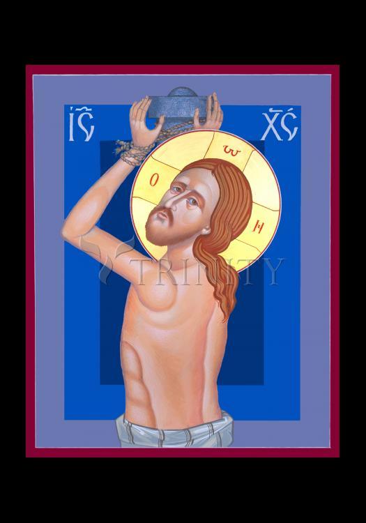 Scourging of Christ - Holy Card by Robert Gerwing - Trinity Stores