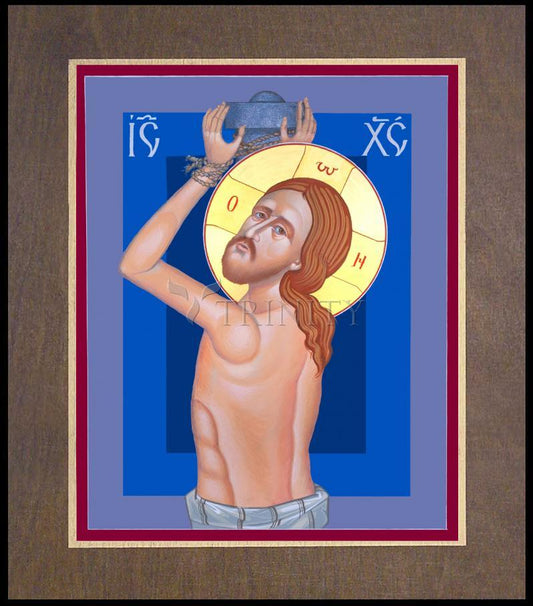 Scourging of Christ - Wood Plaque Premium by Robert Gerwing - Trinity Stores