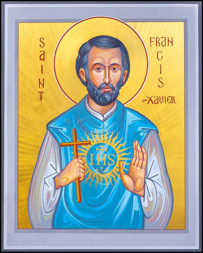 St. Francis Xavier - Wood Plaque by Robert Gerwing - Trinity Stores