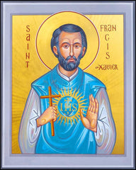 Wood Plaque - St. Francis Xavier by R. Gerwing