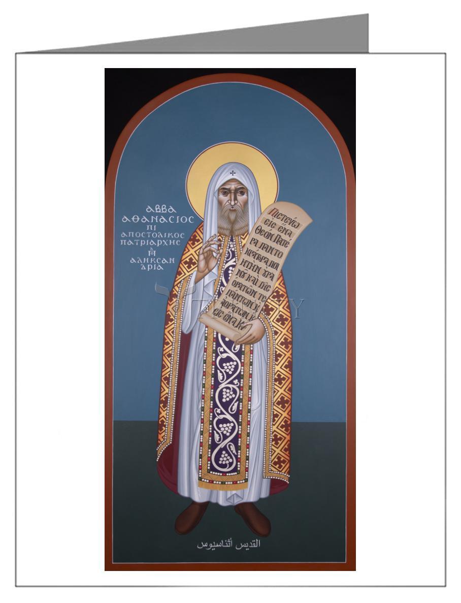 St. Athanasius the Great - Note Card by Br. Robert Lentz, OFM - Trinity Stores
