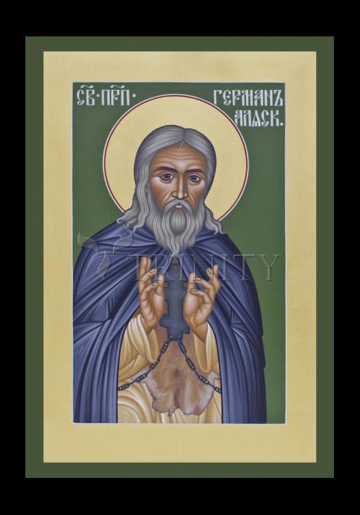 St. Herman of Alaska - Holy Card by Br. Robert Lentz, OFM - Trinity Stores