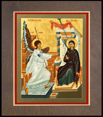 Wood Plaque Premium - Annunciation by R. Lentz