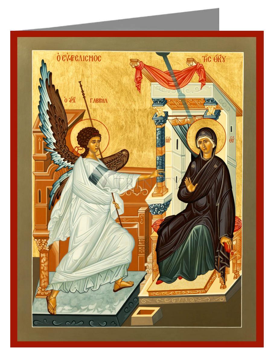 Annunciation - Note Card by Br. Robert Lentz, OFM - Trinity Stores