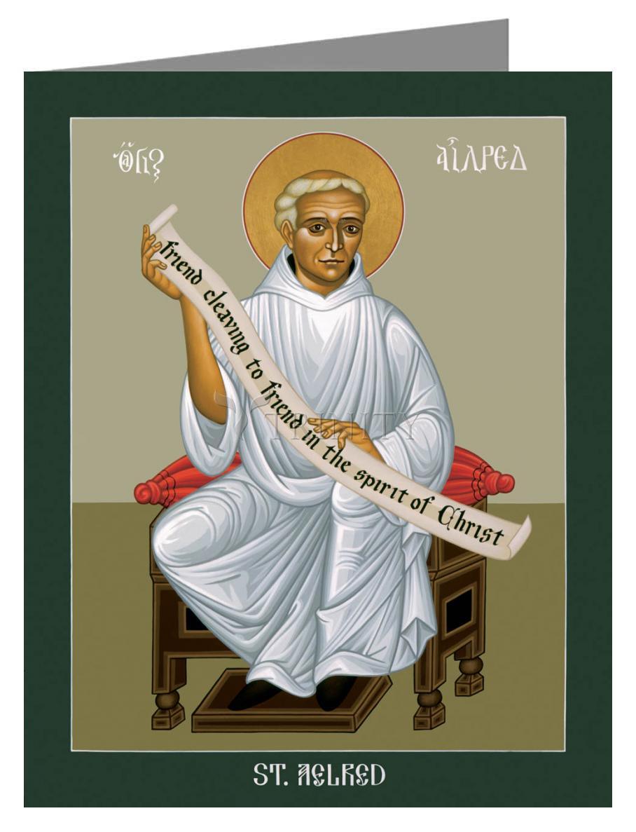 St. Aelred of Rievaulx - Note Card Custom Text by Br. Robert Lentz, OFM - Trinity Stores