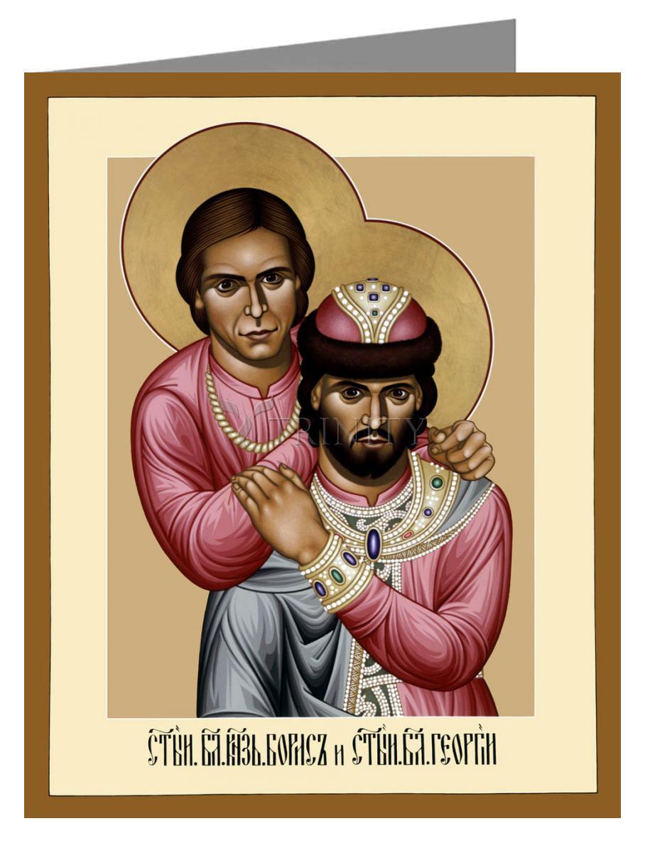 Sts. Boris and George the Hungarian - Note Card by Br. Robert Lentz, OFM - Trinity Stores