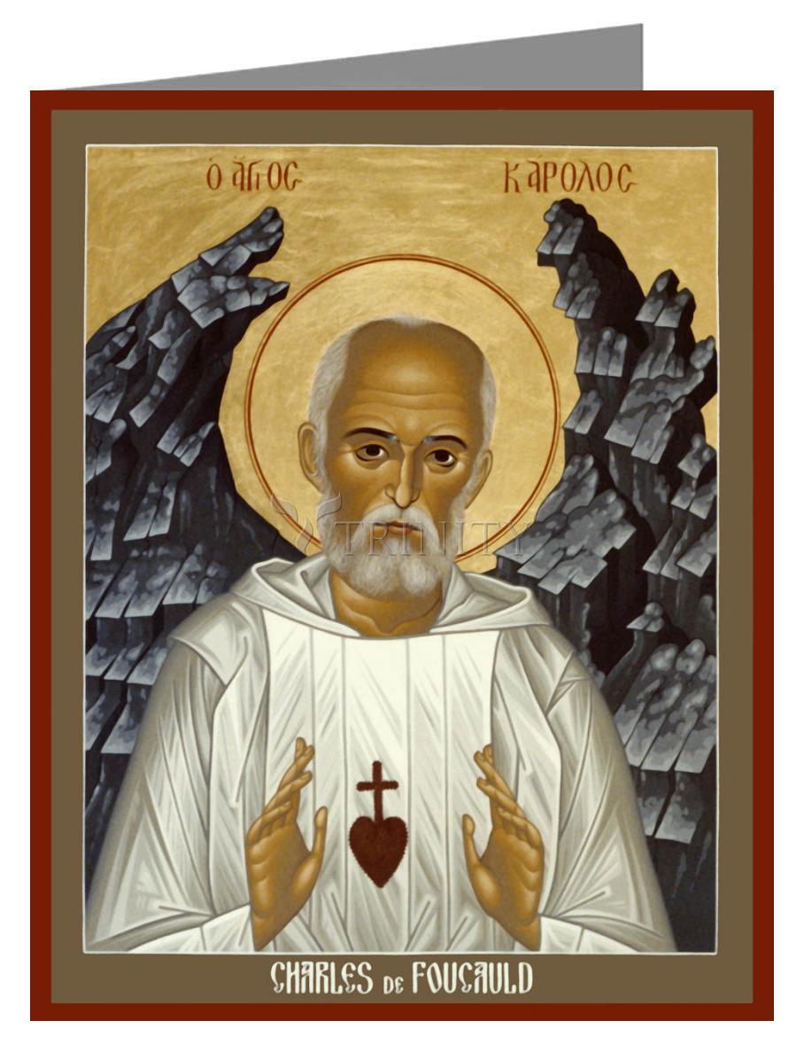 St. Charles de Foucauld - Note Card Custom Text by Br. Robert Lentz, OFM - Trinity Stores
