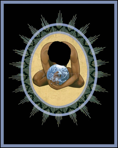 Compassion Mandala - Wood Plaque by Br. Robert Lentz, OFM - Trinity Stores