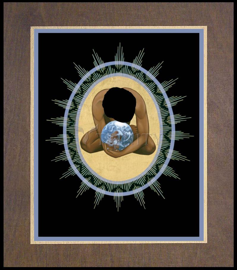 Compassion Mandala - Wood Plaque Premium by Br. Robert Lentz, OFM - Trinity Stores