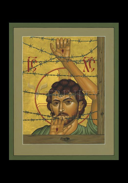 Christ of Maryknoll - Holy Card by Br. Robert Lentz, OFM - Trinity Stores