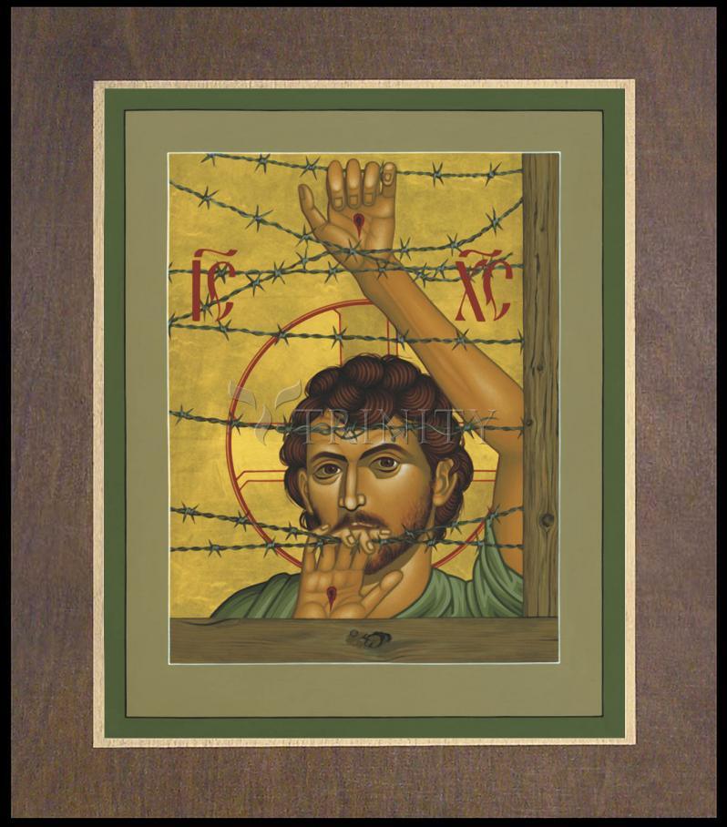 Christ of Maryknoll - Wood Plaque Premium by Br. Robert Lentz, OFM - Trinity Stores