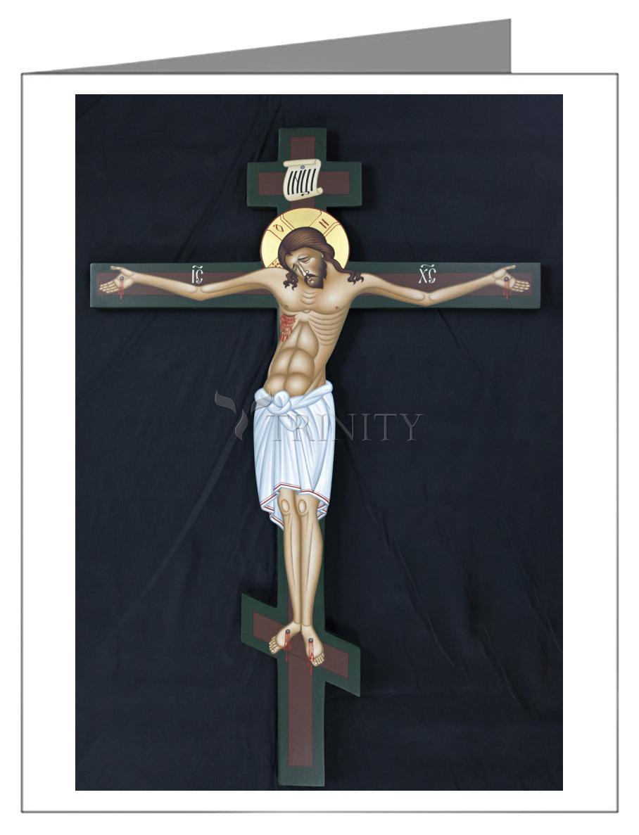 Christ Crucified - Note Card by Br. Robert Lentz, OFM - Trinity Stores