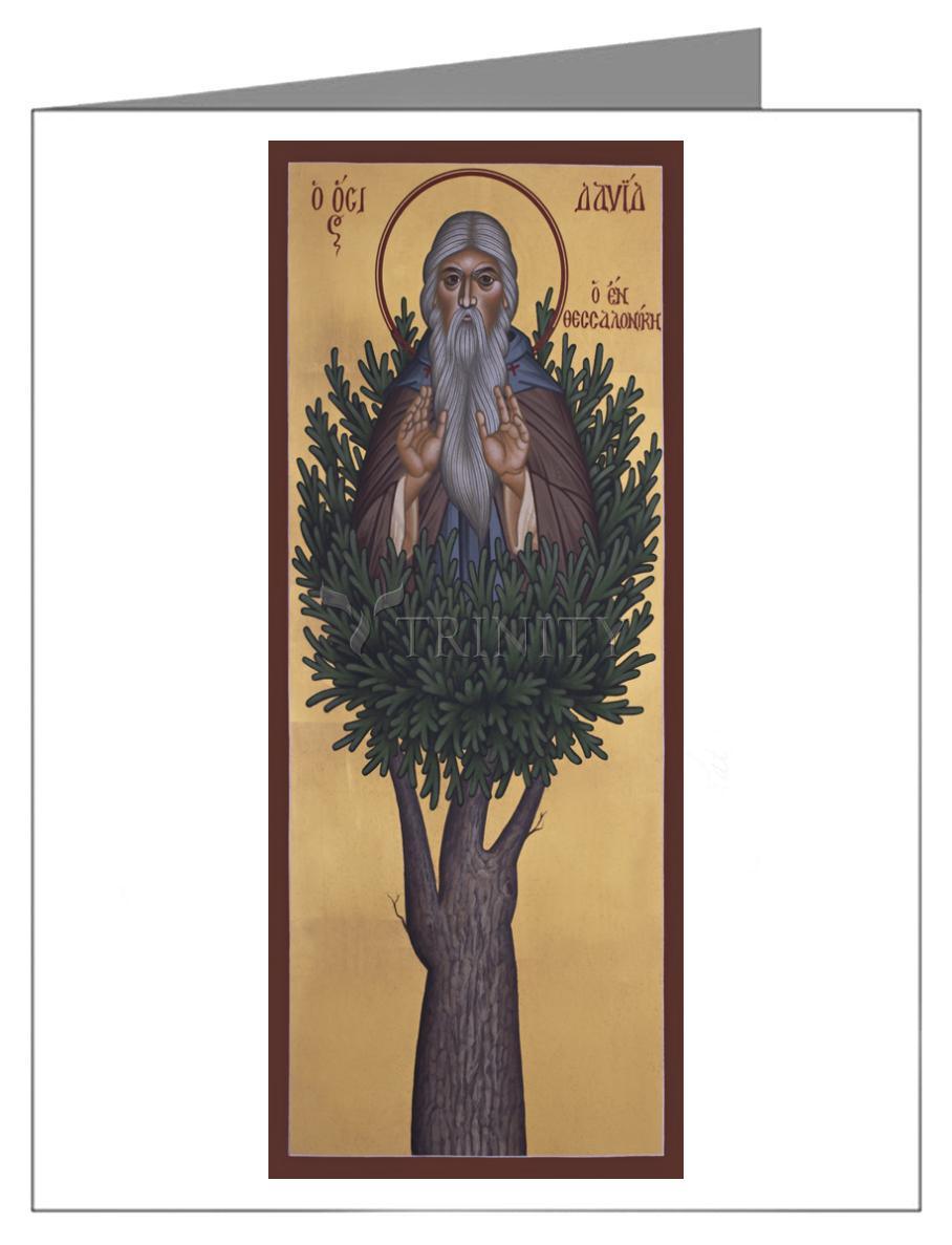 St. David of Thessalonika - Note Card Custom Text by Br. Robert Lentz, OFM - Trinity Stores