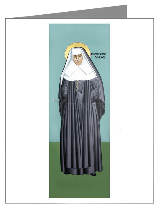 St. Katharine Drexel - Note Card by Br. Robert Lentz, OFM - Trinity Stores